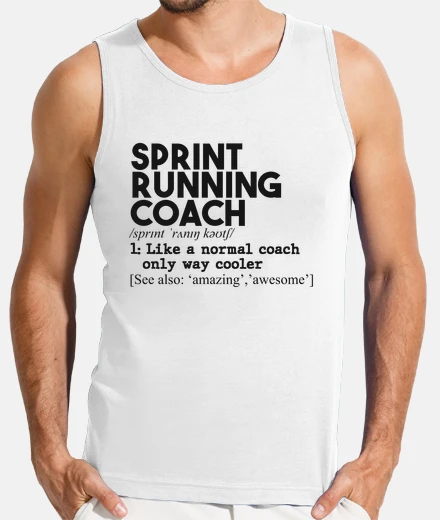 T-shirt definizione di allenatore di corsa spri