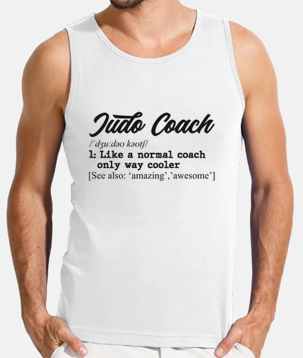 T-shirt definizione di allenatore di judo