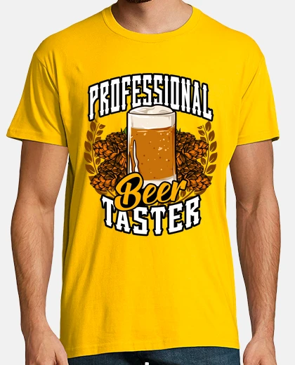 Tee-shirt dégustateur de bière professionnel dégustateur de bière cadeau alcool bière en anglais