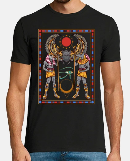 T-shirt dei geroglifici egiziani egitto faraone ra horus anubis ankh
