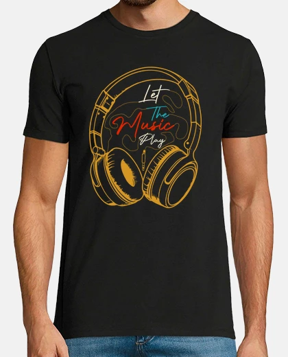 Camiseta deja que la música suene deejay dj auri