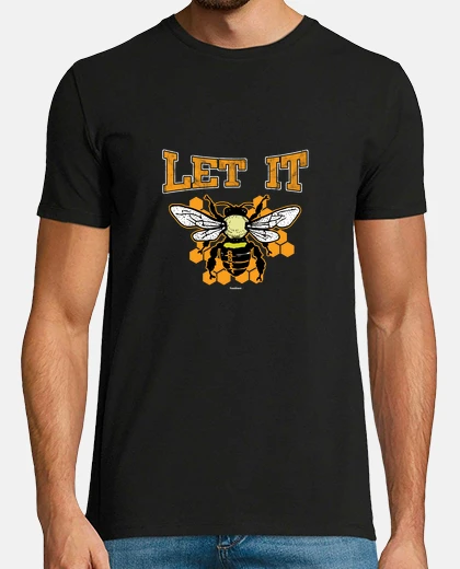 Camiseta déjalo abeja apicultor abeja hippie zona de flores amante de las abejas regalos gitanos