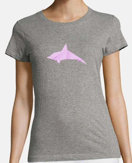 T-shirt delfino rosa. applicalo su diversi colori e stili di t-shirt per bambini e adulti