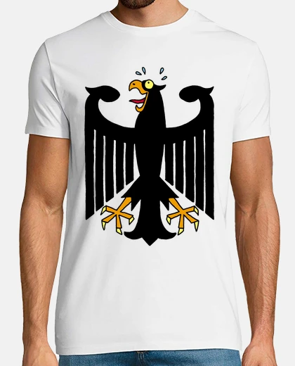 T-shirt delirante aquila nera