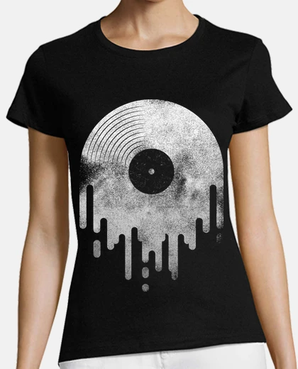 T-shirt delogo bianco gocciolante