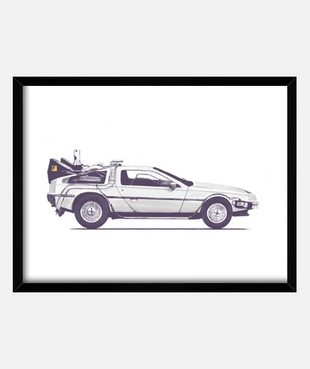 Quadro delorean t-shirt