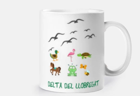 delta llobregat mug green letters
