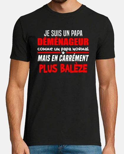 Tee-shirt Déménageur, cadeau métier