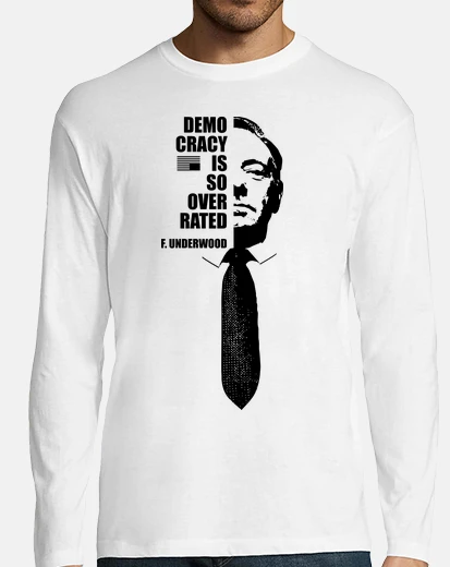 T-shirt democrazia sopravvalutato