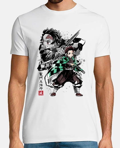 T-shirt demon slayer tanjiro sumi-e