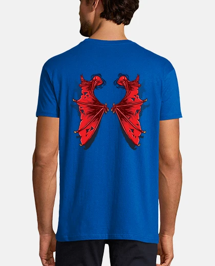 Playera demon wings on the back