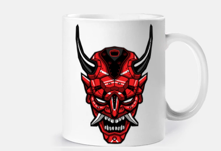 Tazza demone meccanico