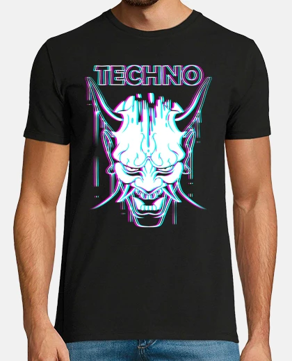 T-shirt demone techno