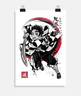 demone slayer sumi-e