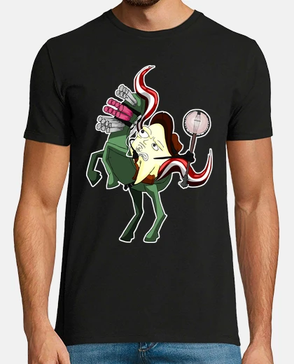 T-shirt dente folk e pennello