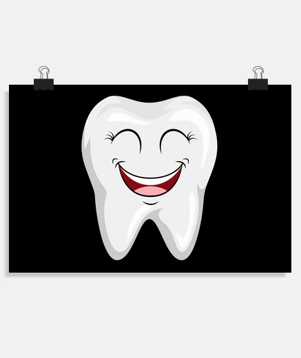 Poster dentist teeth dental doctor tooth funny