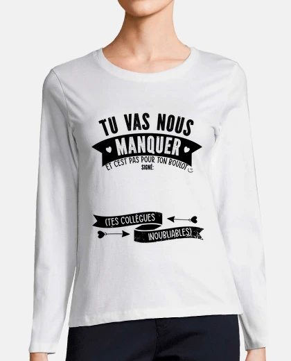 Tee-shirt Depart collegue de travail personnalise
