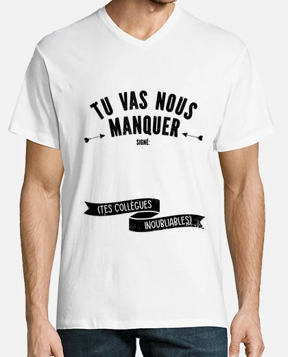 Tee-shirt Depart collegue de travail personnalise