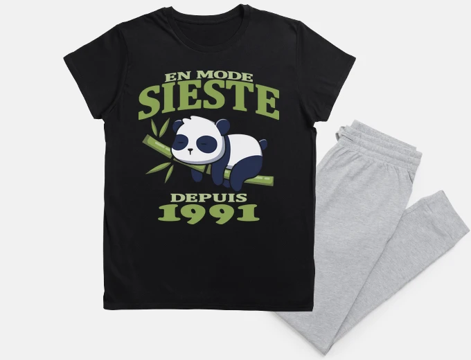 Pyjama Depuis 1991 en mode sieste