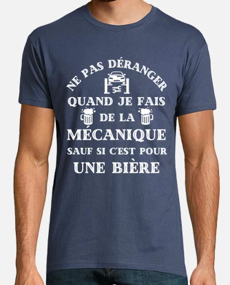 T shirt mecanicien online humour