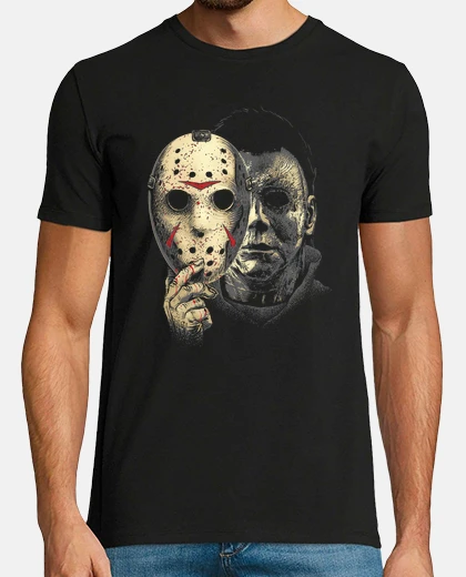 Tee-shirt derrière le masque - horreur