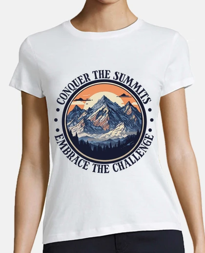 Playera desafío de ánimo superar cumbres de autoconfianza