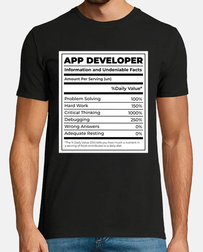 Camiseta desarrollador de aplicaciones regalo ne