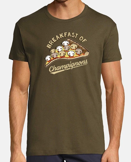 Camiseta desayuno de champiñones