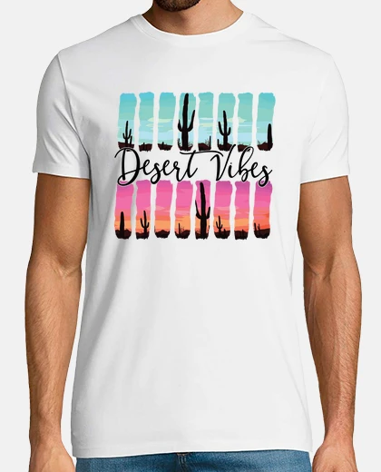Tee-shirt desert vibes cactus nature été aventure road trip cadeau