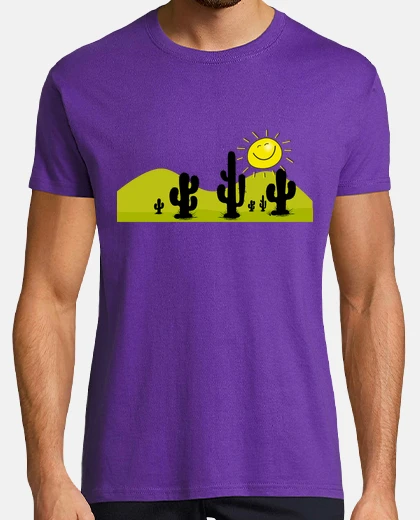 T-shirt deserto di cactus