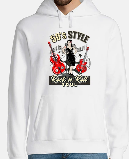 Sweat design années 50 pin up rocka bill et m