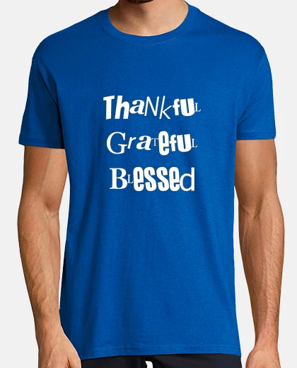 T-shirt design cristiano grato grato beato