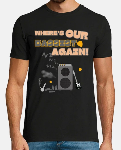 Tee-shirt design drôle de bassiste