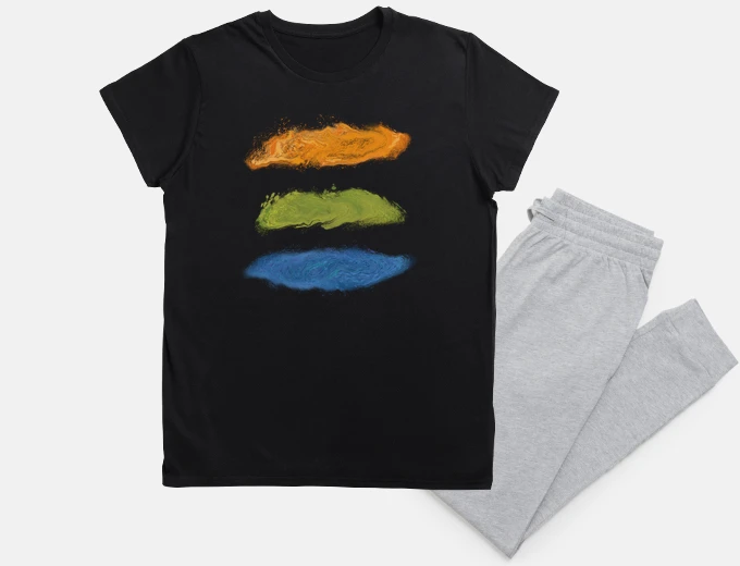 Pyjama design fashion three splash expressive night sleep