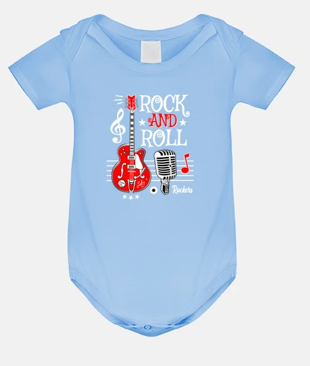 Vêtements design rock guitare microphone rocker