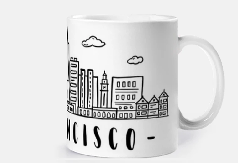 Mug design tasse de san francisco