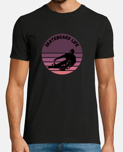 T-shirt design vintage di vita da skateboard
