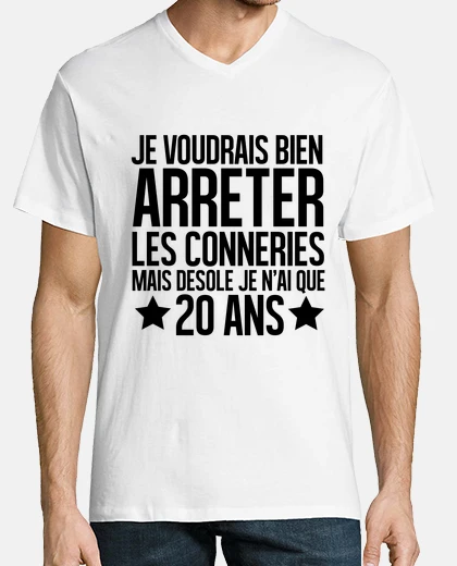 Tee-shirt désolé je n'ai que 20 ans