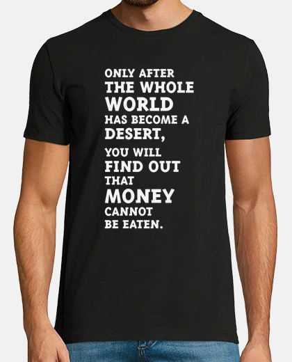 Camiseta después de que el mundo se haya convertido en un desierto blanco