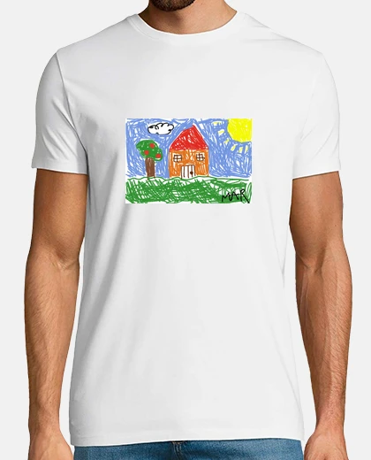 Tee-shirt dessin de la maison de l'enfant