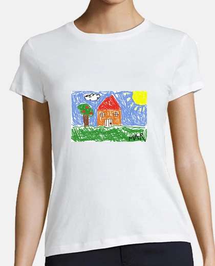 Tee-shirt dessin de la maison de l'enfant