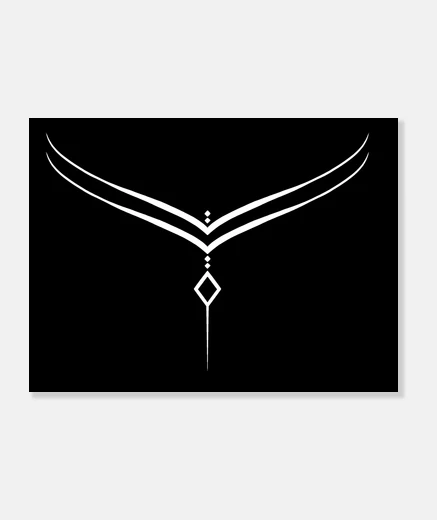 Tableau Dessin lignes ornementales