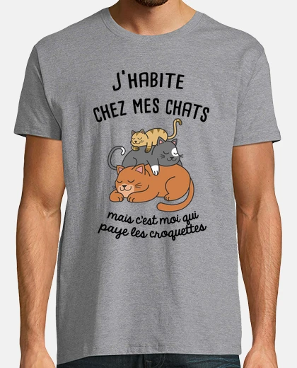Tee-shirt Dessin trois chats