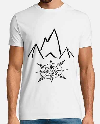 T-shirt destinazione montagna di addio web s