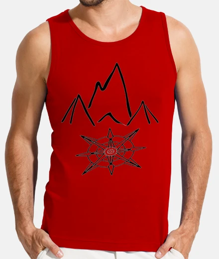 T-shirt destinazione montagna di addio web s