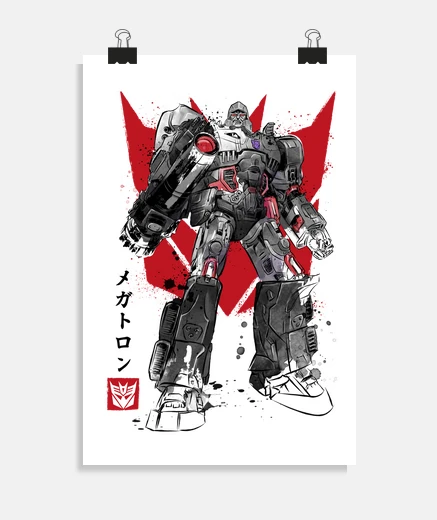 Poster destruction sumi-e