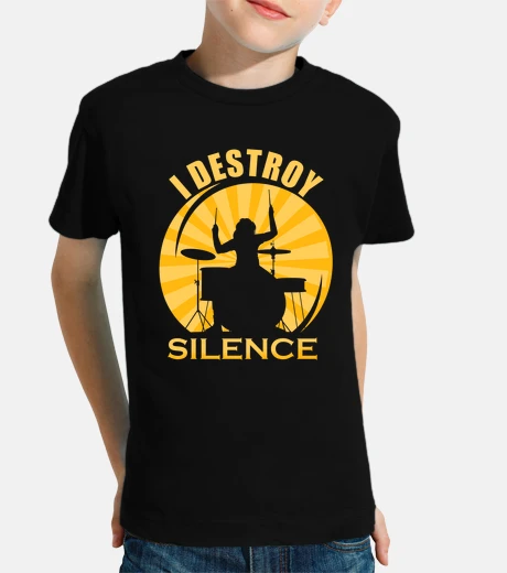 Ropa destruyo el silencio retro tambores