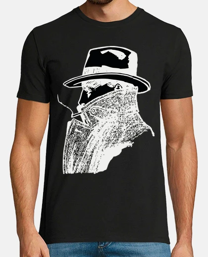 T-shirt Detective raincoat / man smoking