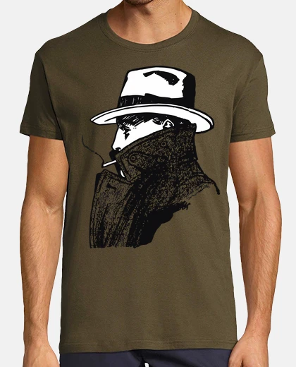 T-shirt Detective raincoat / man smoking