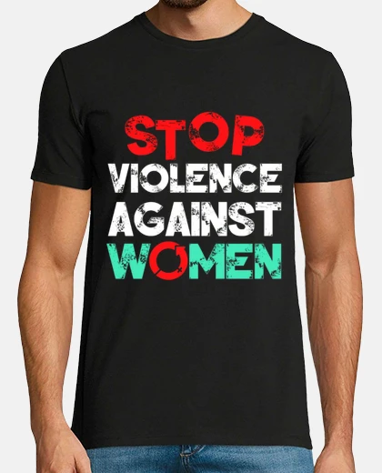 Camiseta detener la violencia contra las mujeres